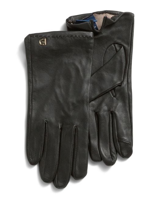 Tj Maxx Black Leather Stud Gloves For