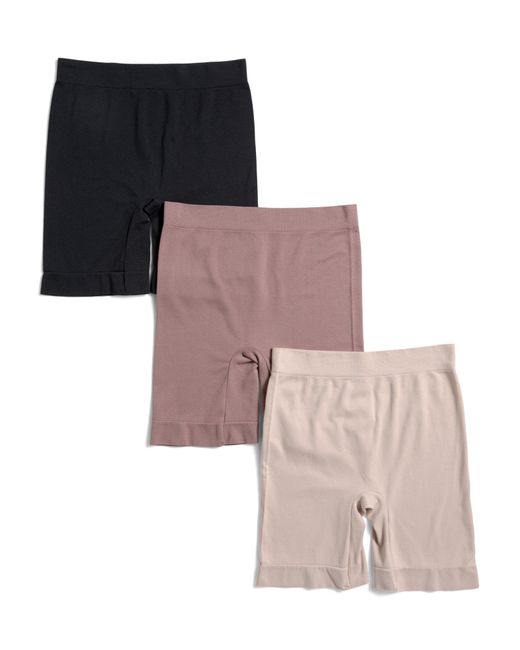 Tj Maxx Pink 3Pk Seamless Shaping Shorts For Nylon/Spandex