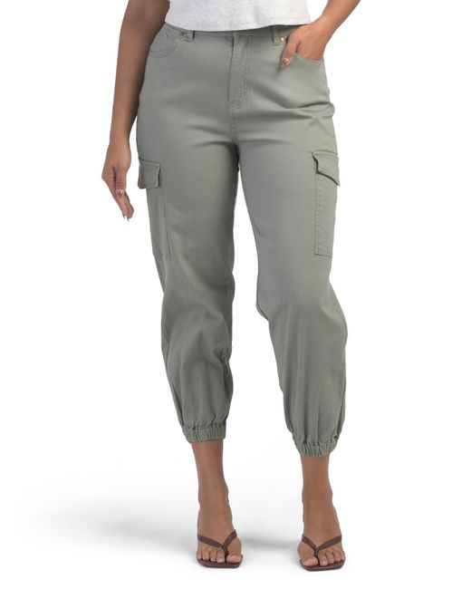 Tj Maxx Gray Super Soft Twill Joggers For Spandex/Cotton