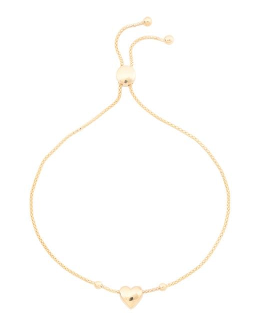 Tj Maxx White 14Kt Heart Charm Slider Bracelet For