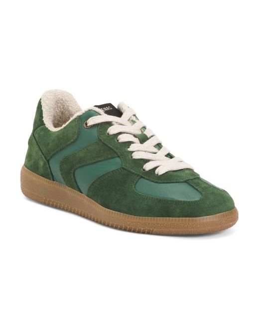 Tj Maxx Green Suede Sneakers For Leather/Suede