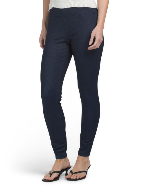 TJ Maxx Fleece Lined Denim Leggings For Spandex/Cotton/Polyester