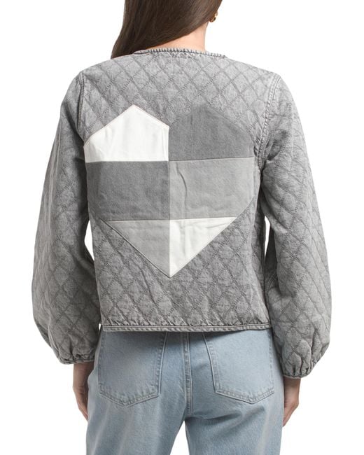 Tj Maxx Gray Aria Jacket For Cotton/Polyester