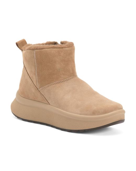 Tj Maxx Natural Suede Comfort Booties For