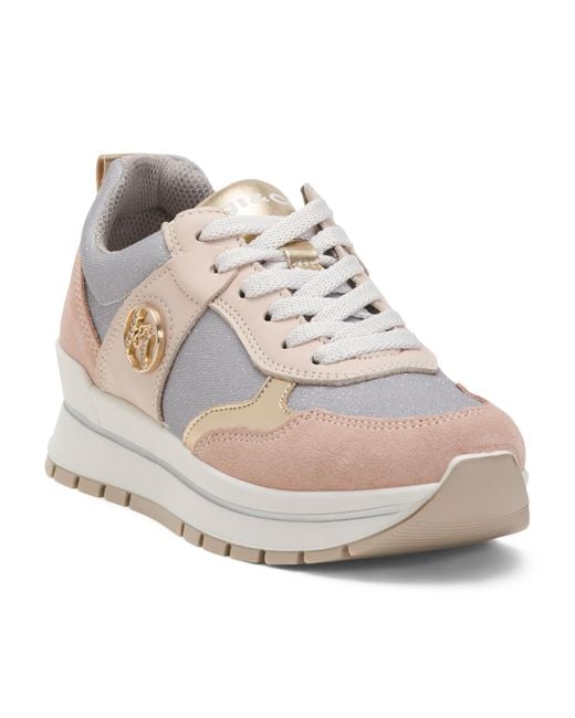 Tj Maxx White Suede Laced Up Sneakers For /Suede