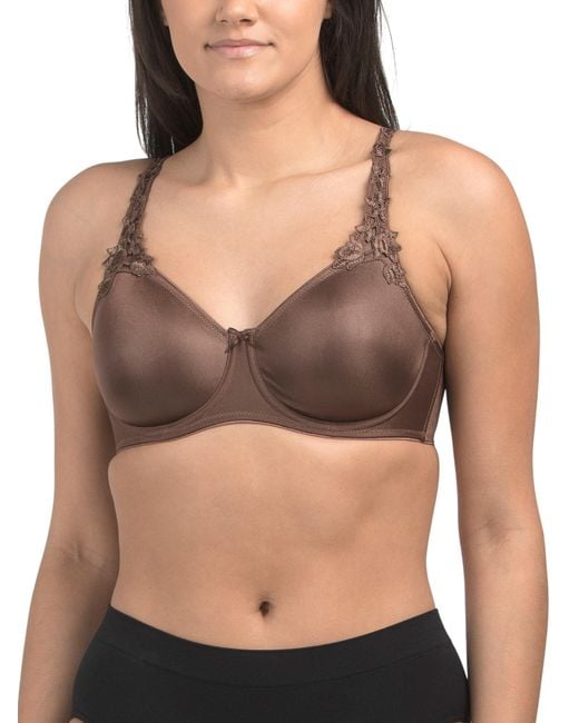 Tj Maxx Black Full Figure Mystique Minimizer Bra For Nylon/Spandex/Polyester