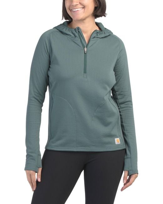 Tj Maxx Blue Force Relaxed Fit Half Zip Hooded T-Shirt Shirt For Polyester
