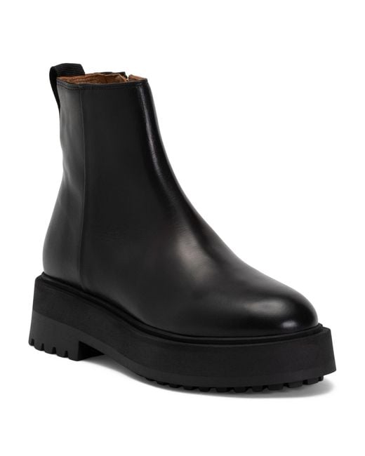 Tj Maxx Black Leather Assia Flat Boots For