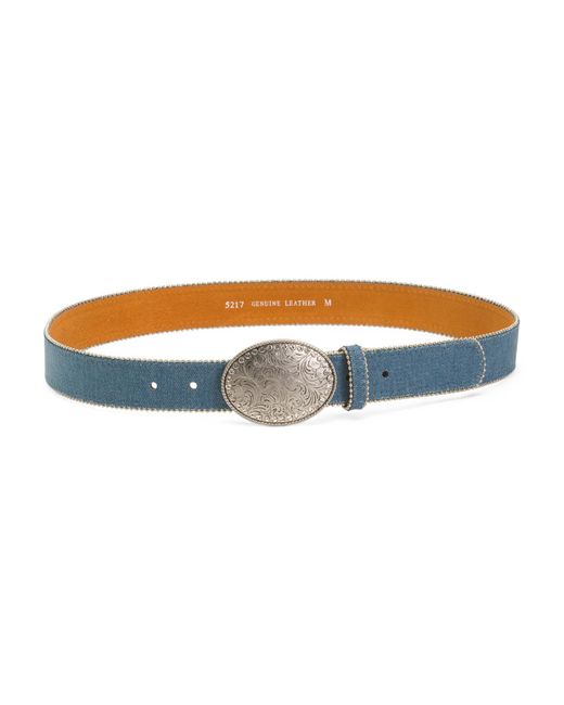 Tj Maxx Multicolor Rhinestone Embellished Round Buckle Belt For Leather