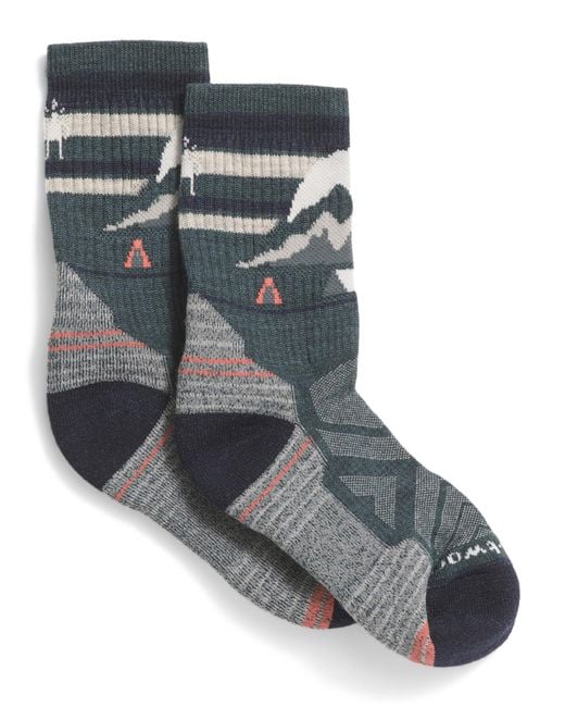 Tj Maxx Gray Merino Wool Blend Hike Light Cushion Mountain Moon Socks For Nylon/Merino Wool