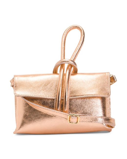 Tj Maxx Natural Leather Michelle Laminato Crossbody Bag For Leather