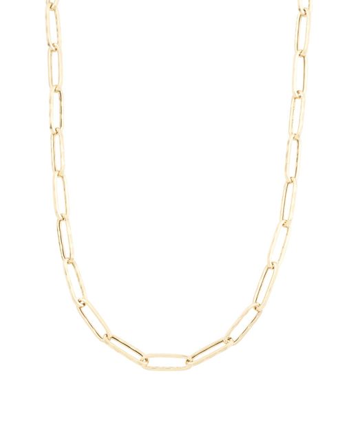 Tj Maxx Natural 14Kt Paperclip Chain Necklace For Diamond