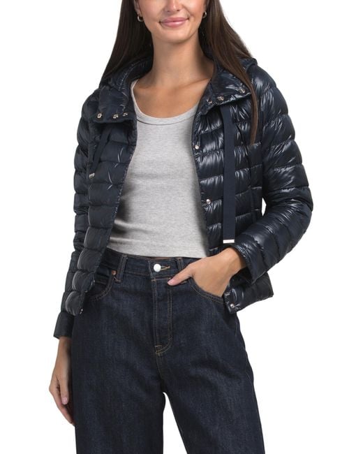 Tj Maxx Blue Ultralight Jacket, Cotton/Polyester