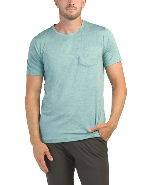 Tj Maxx Blue Air Mesh Pocket T-Shirt For Spandex/Polyester for men