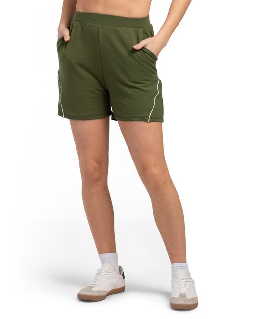 Tj Maxx Green Scallop Trim Bermuda Shorts For Spandex/Polyester/Rayon