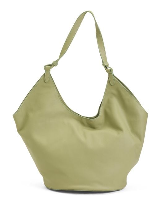 Tj Maxx Green Leather Hobo With Oval Bottom For