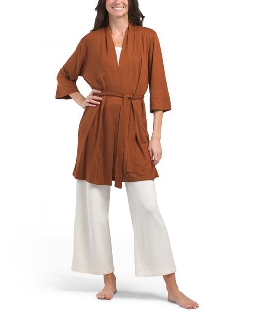 Tj Maxx Brown Reloved Lounge Robe For Polyester/Rayon