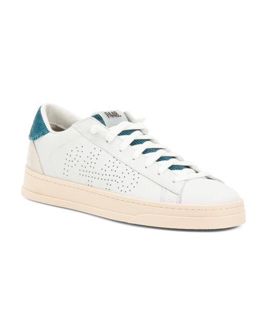 Tj Maxx White Leather Jack Lace Up Sneakers For