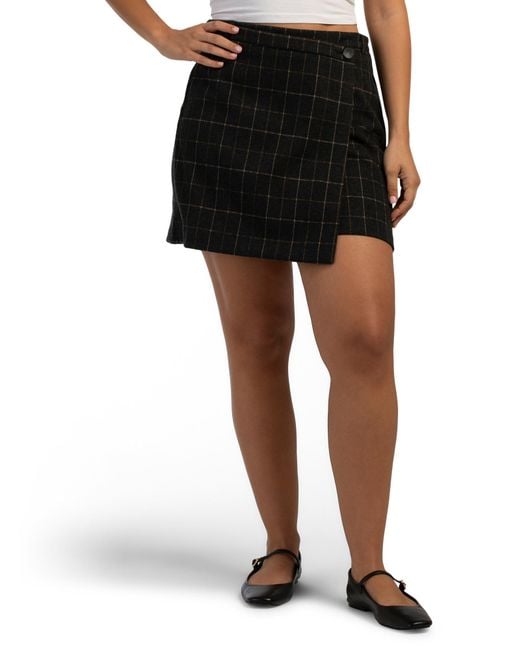 Tj Maxx Black Brushed Knit A-Line Pull On Skirt For Spandex/Polyester/Rayon