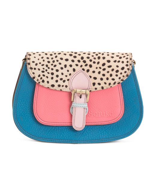 Tj Maxx Pink Leather Gemma Medium Crossbody