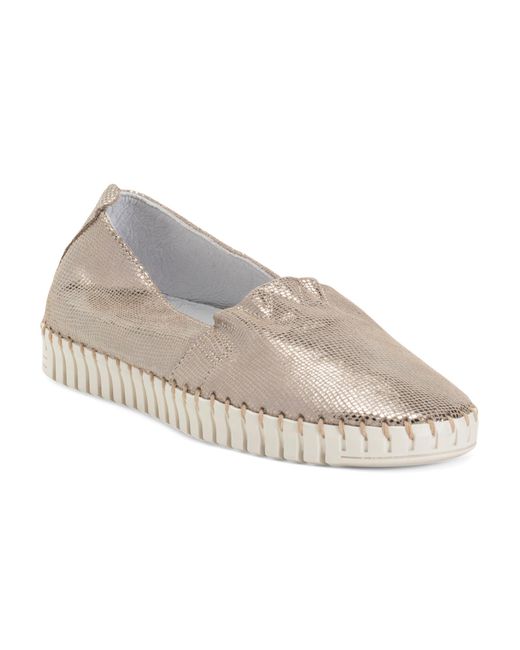 Tj Maxx Metallic Leather Yvette Flats For
