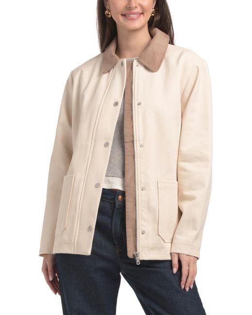 Tj Maxx Natural Combo Barn Jacket, Cotton/Polyester