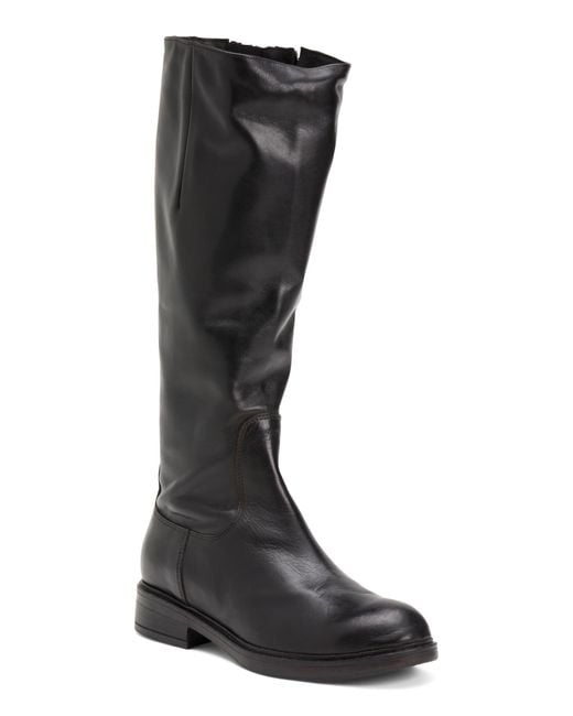 Tj Maxx Black Leather High Shaft Boots For