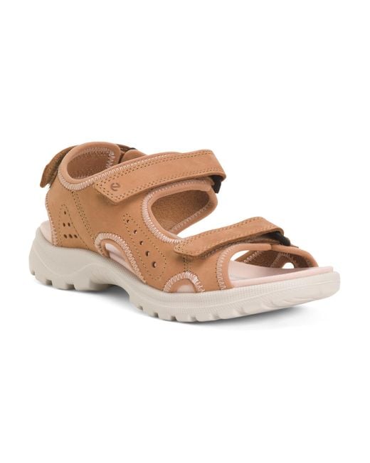 Tj Maxx Brown Leather Onroads Comfort Sandals For