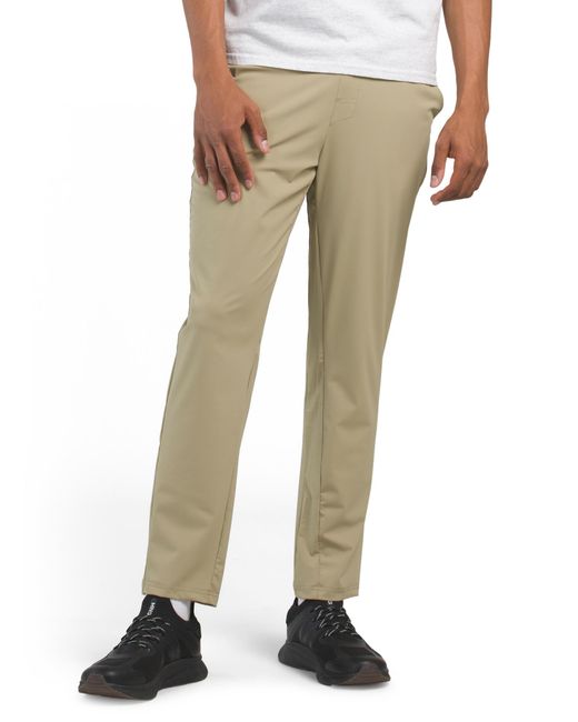 Tj Maxx Natural High Density Stretch Knit Active Pants For Nylon/Spandex for men