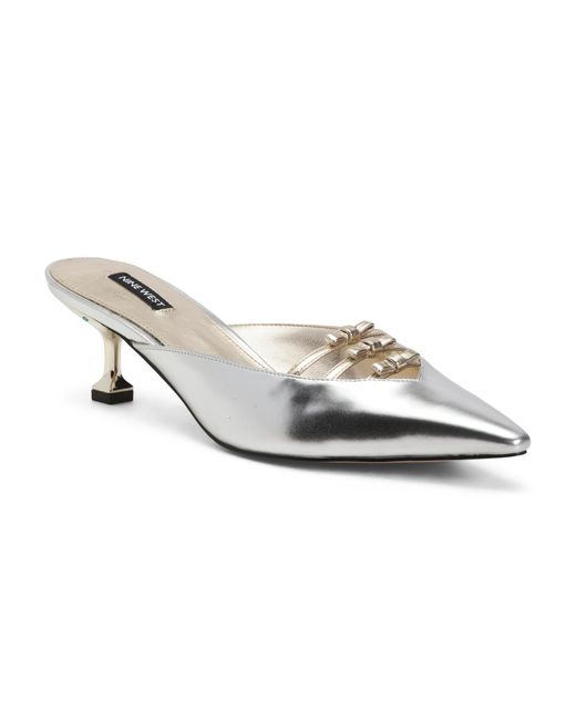Tj Maxx White Week Heeled Bow Mules For