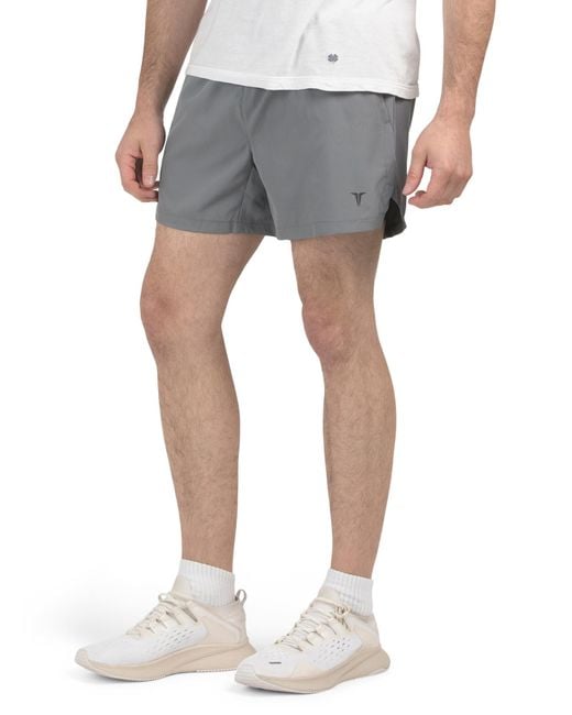 Tj Maxx Blue 1 Stretch Woven Shorts For Spandex/Polyester for men