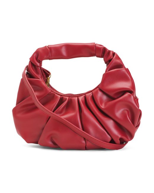 Tj Maxx Red Slouchy Crescent Bag For Leather