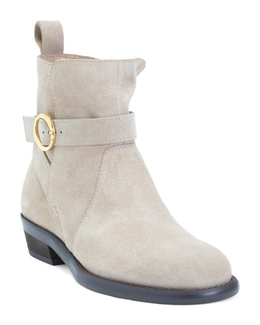 Tj Maxx White Suede Ornella Booties For /Suede