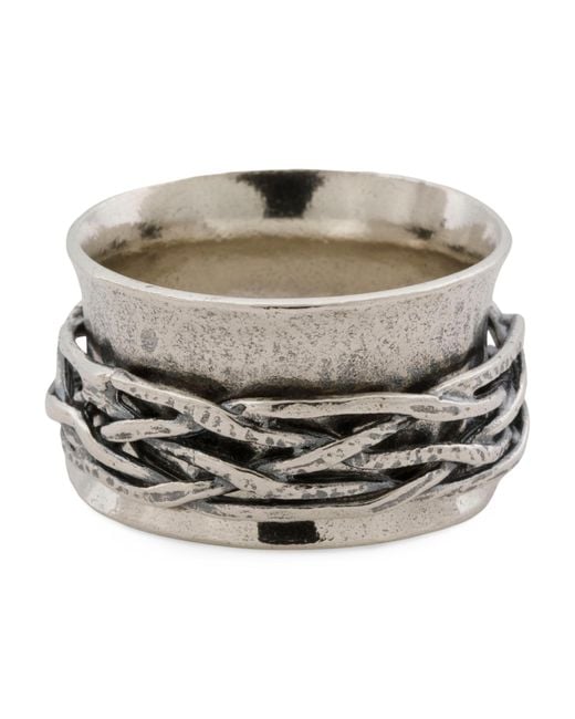 Tj Maxx Gray Textured Ring