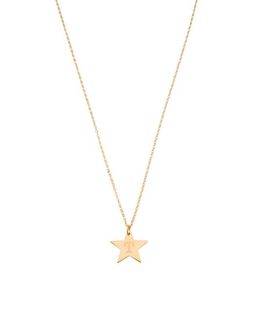 Tj Maxx Metallic 14K Initial Star Charm Necklace For