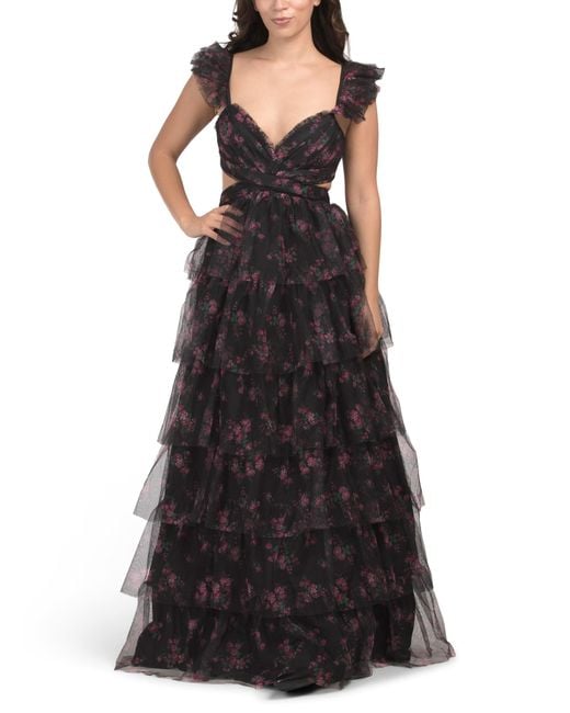 Tj Maxx Black Ofilia Maxi Dress For Nylon
