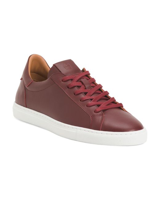 TJ Maxx Leather Reign Sneakers For in Red Lyst