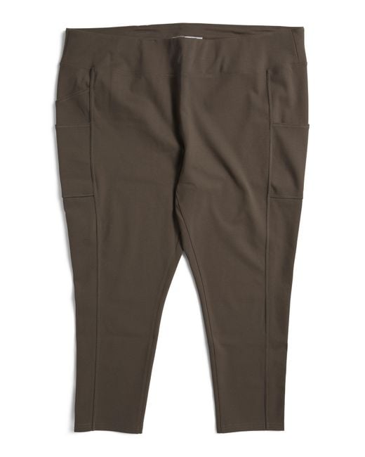 Tj Maxx Gray Force Fitted Ankle Length Leggings, Nylon