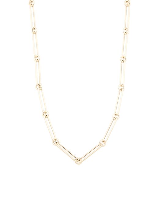 Tj Maxx White 14Kt Long Paperclip Chain Necklace For