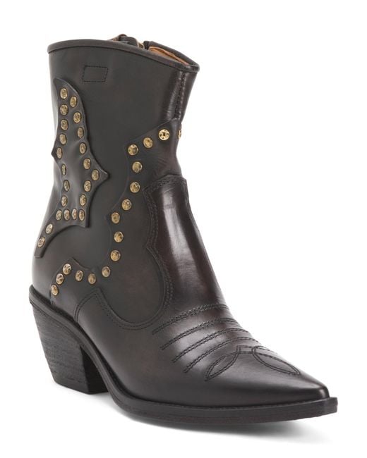 Tj Maxx Black Leather Colson Booties For