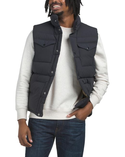 Tj Maxx Gray Cascade Down Expedition Vest For Nylon for men