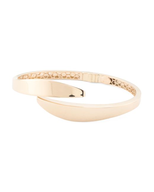Tj Maxx Natural 14Kt Bypass Bangle Bracelet For