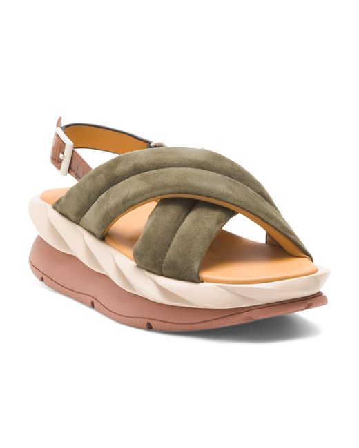 Tj Maxx Multicolor Suede Mellow Me Slingback Sandals For
