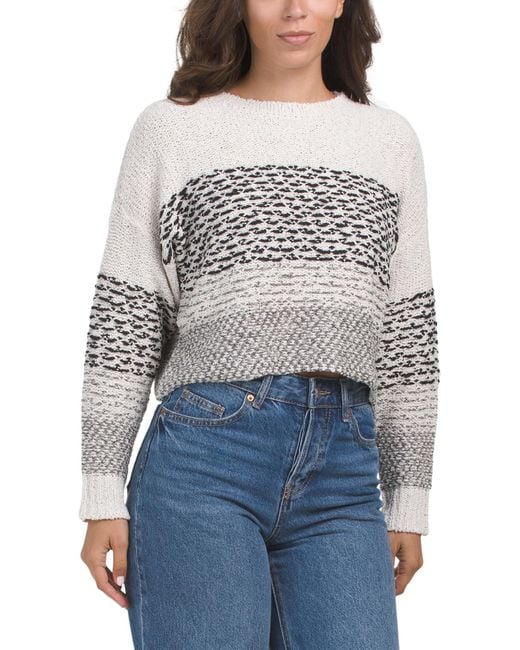 Tj Maxx Blue Long Sleeve Sweater, Nylon/Cotton/Polyester