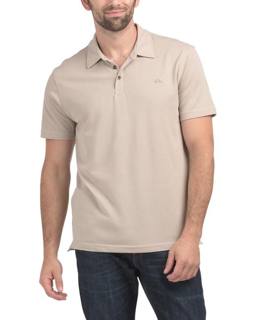 Tj Maxx Natural Harbin Oxford Polo For Spandex/Cotton/Polyester for men
