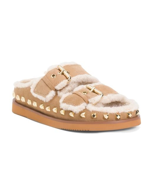 Tj Maxx White Suede Uma Cozy Slide Sandals For /Suede