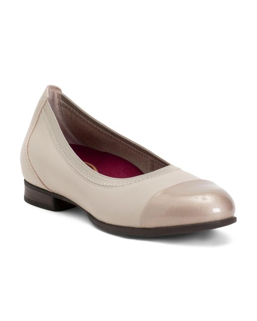 Tj Maxx Pink Leather Mila Comfort Ballet Flats For
