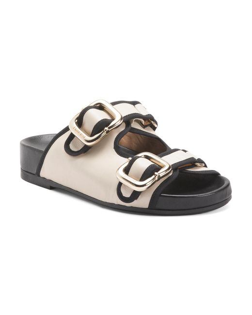 Tj Maxx Multicolor Leather Bono Buckle Sandals For
