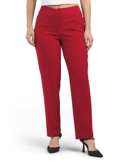 Tj Maxx Red Trouser Pants For Polyester