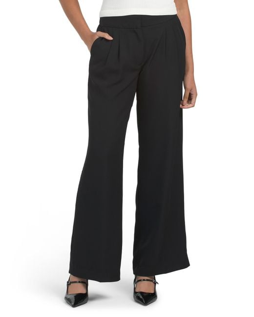 Tj Maxx Black Wide Leg Pants For Spandex/Polyester